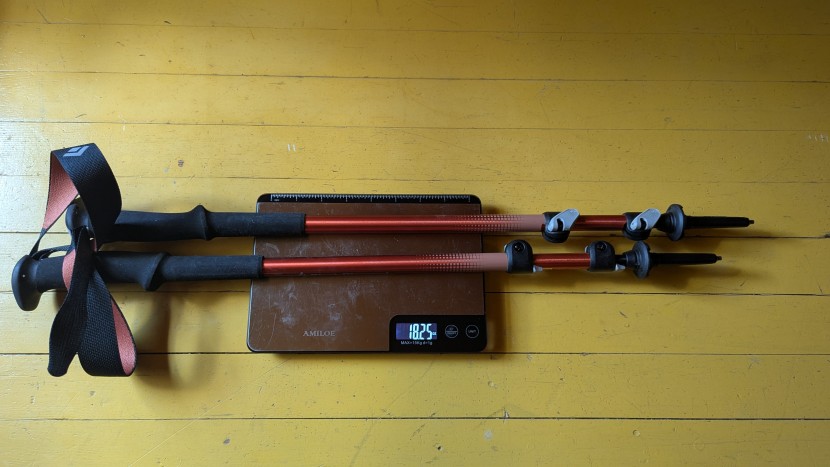 black diamond trail back - the trail back poles are made of aluminum, but the streamlined...