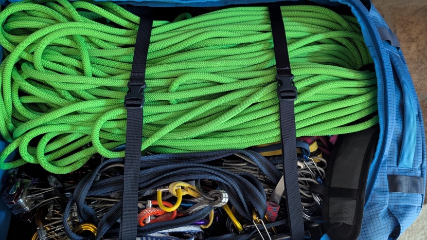 duffel bag - compression straps inside duffels are useful for cinching down bulky...