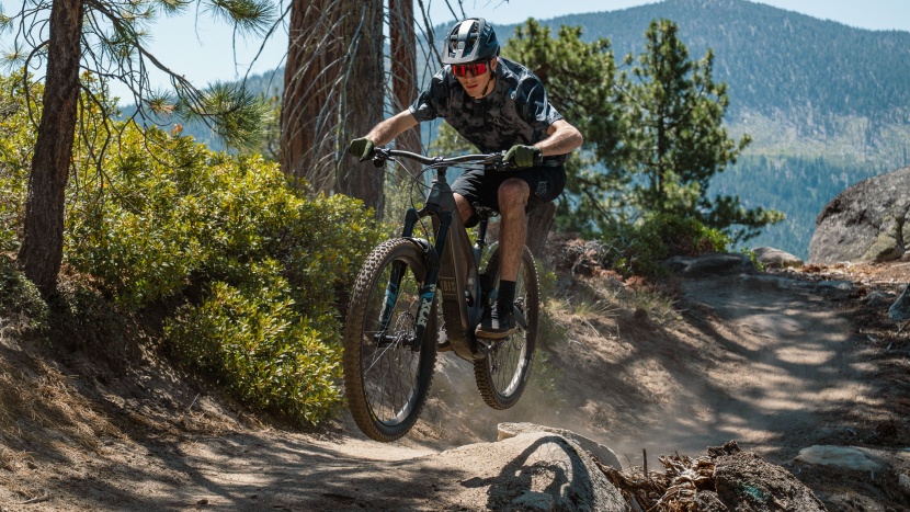 ibis oso 1.1 - catching a bit of air uphill, the bike doesn't feel incredibly...