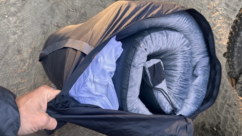 camping mattress - the included bag with the homemate is big enough to fit a standard...