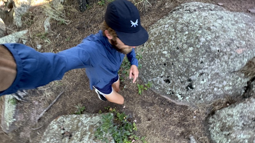 testing running jackets during a high intensity uphill interval