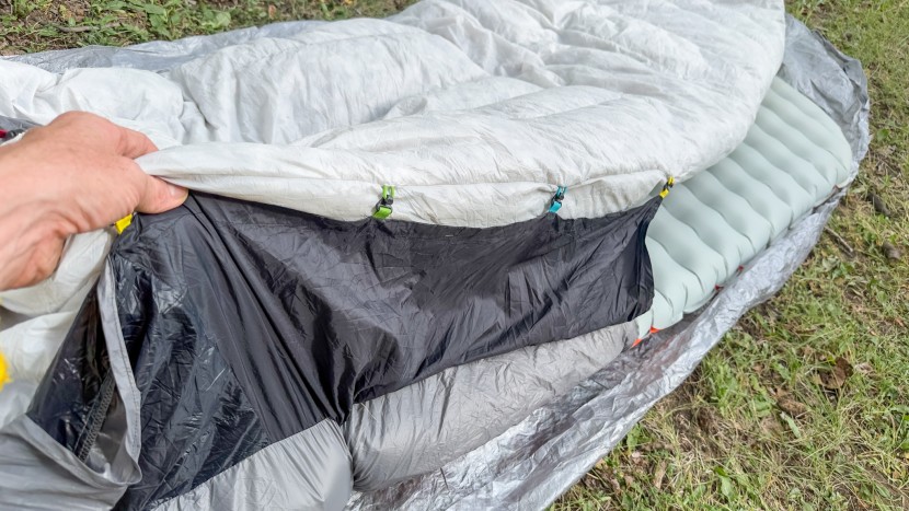 zenbivy ultralight muscovy 25 bed - the ultralight sheet prevents side drafts by creating a skirt...