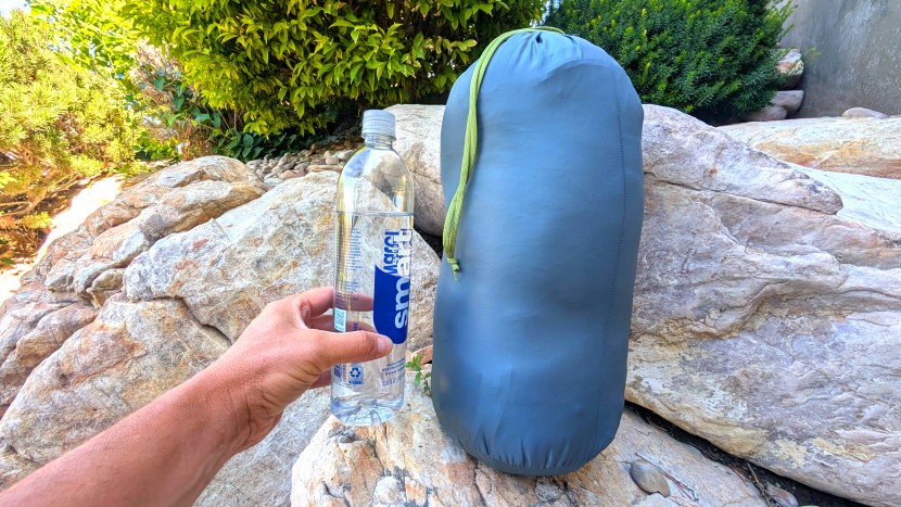 sleeping bag - the rei co-op hunkerdown 20 packs into a remarkably small stuff sack...