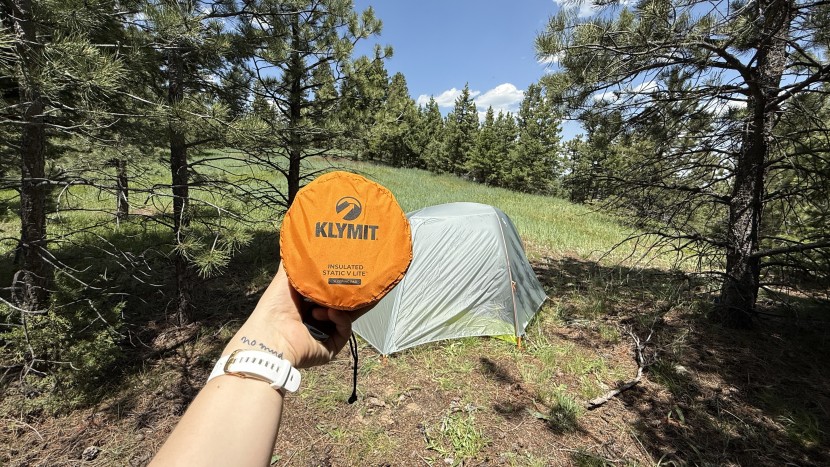 klymit static v lite insulated - our testers liked that the insulated static v lite packs down slim.
