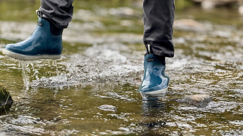 rain boots men - don't let deck boots shorter flood height keep you from exploring.