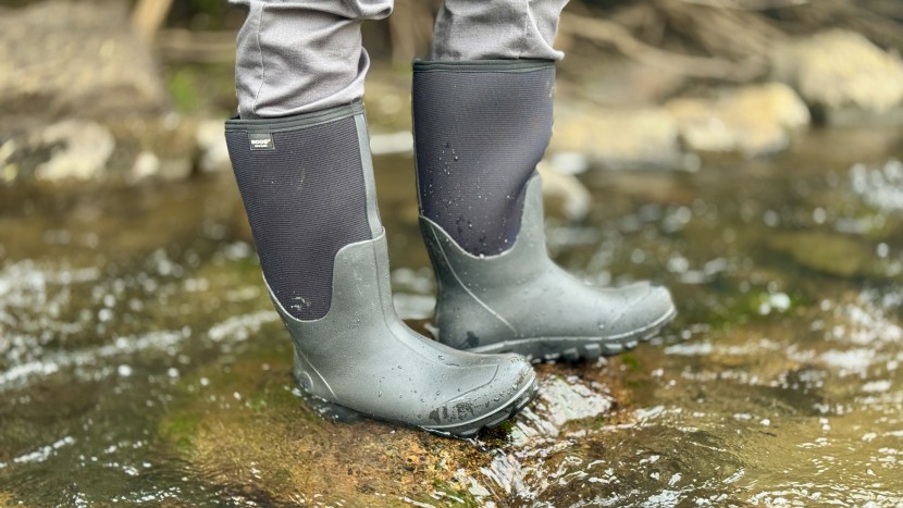 taller rainboots allow for worry free river crossings.