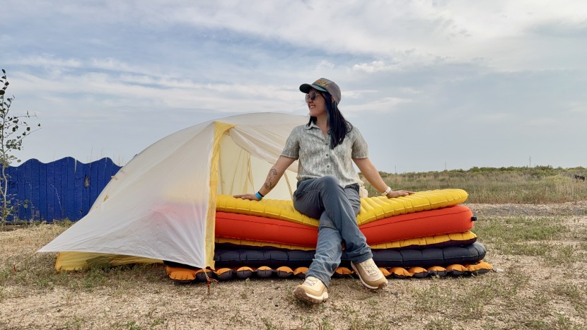 sleeping pad womens - there were a wide variety of shapes, thicknesses, and fabric choices...