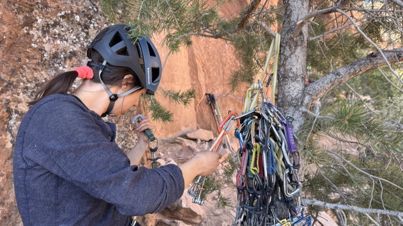 climbing helmet - trad climbing requires an investment in some expensive gear...