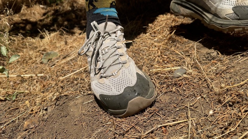 merrell moab speed 2 - on steep traverses, our feet tended to push the soft upper out over...