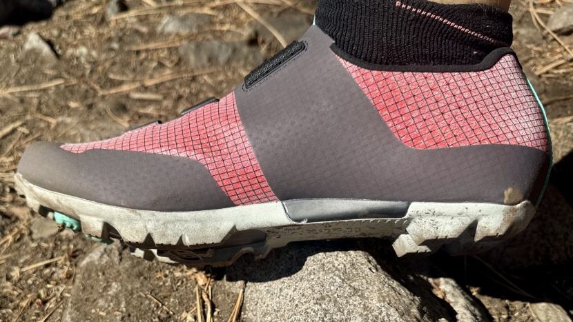 the welded polyurethane upper is seamless along the inside of the...