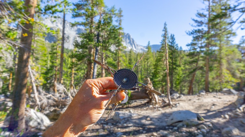 backpacking stove - the 4flex pot supports on the windmaster offer great support for...