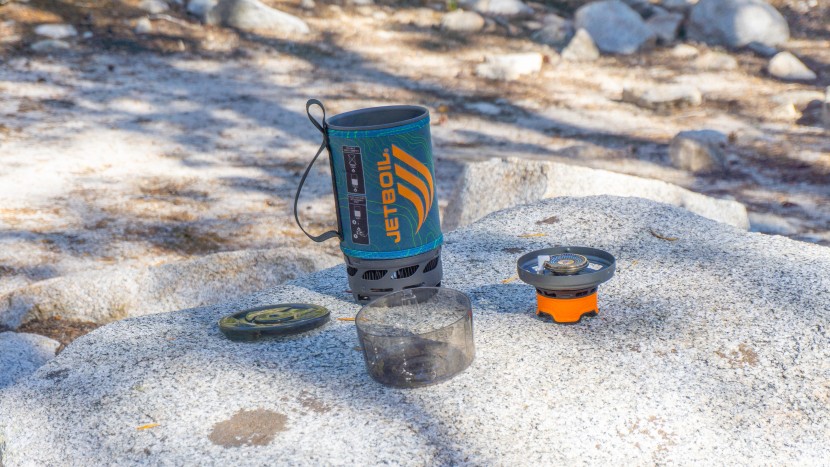 backpacking stove - integrated canister stoves have an all-in-one construction with a...