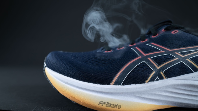 the gel-kayano is not the most breathable shoe in the bunch.