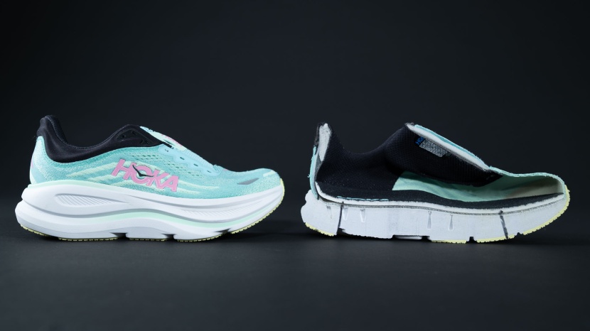 hoka bondi 9 for women - the cushiony, high stack on the bondi 9 makes for a comfy ride...