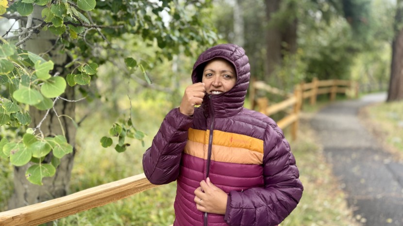 down jacket womens - there is no adjustability on the cotopaxi fuego's hood, making it...