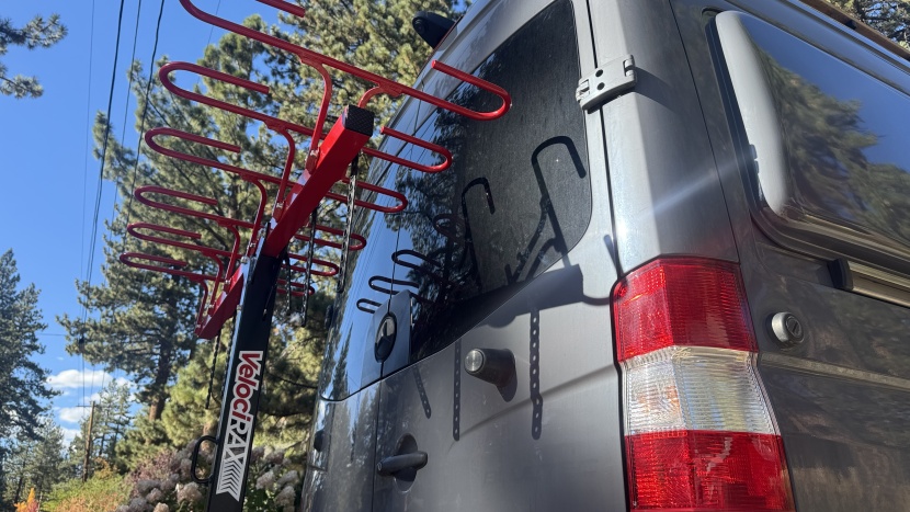 clearance is tight on a tall van.