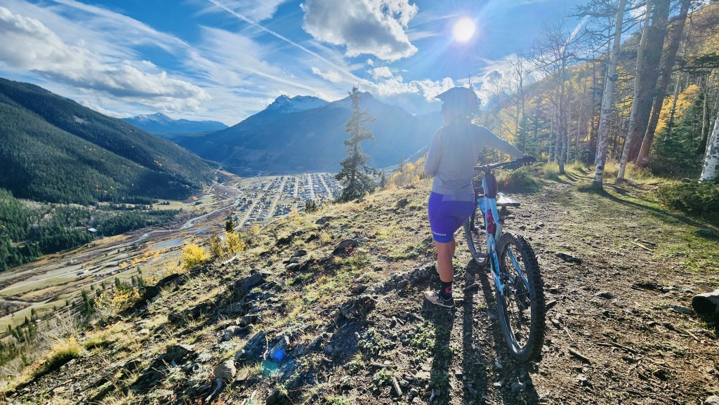 heathyoga 4d padded - enjoying the view in the heathyoga 4d shorts.