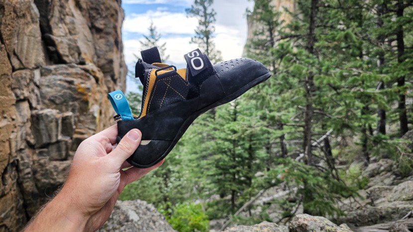 climbing shoes - the rigid structure is one of the reasons why the boostic r is...
