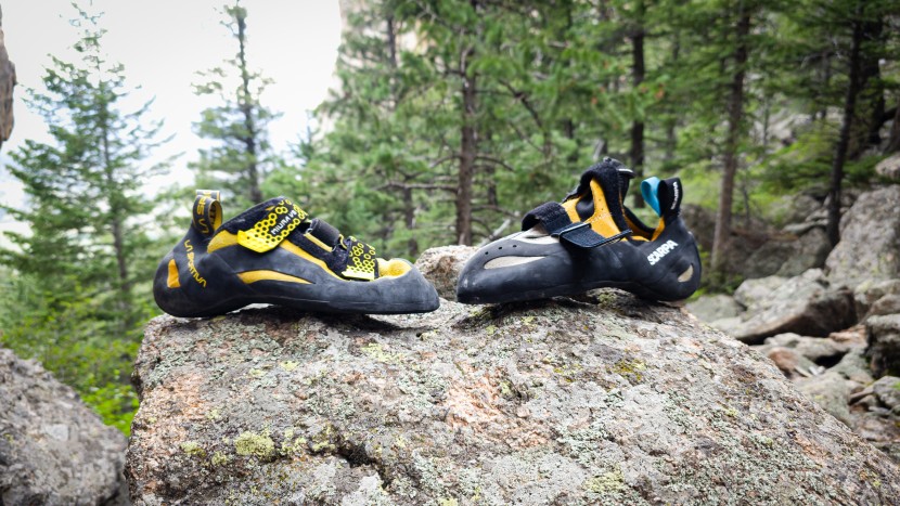 climbing shoes - let's look at toe angles: the higher volume toe box on the boostic r...