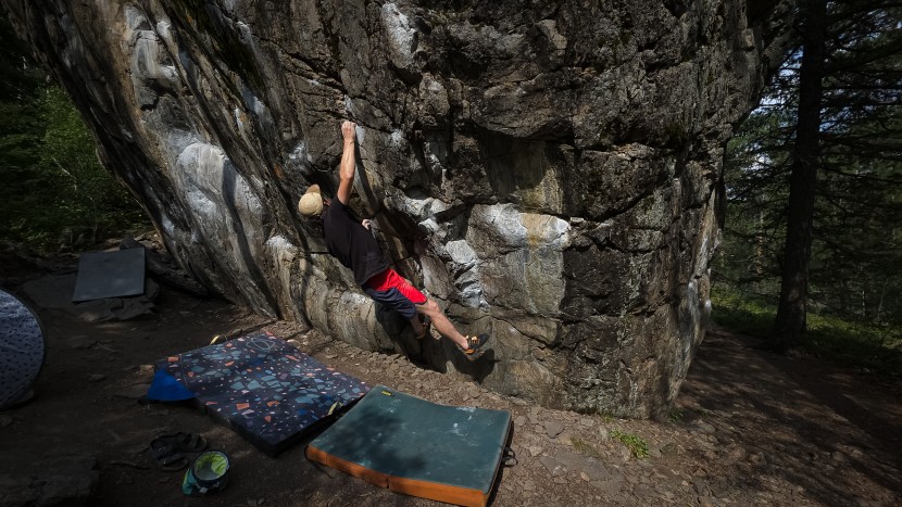 scarpa instinct vs - the stiffer forefoot makes it a bit easier to hold tension on steep...