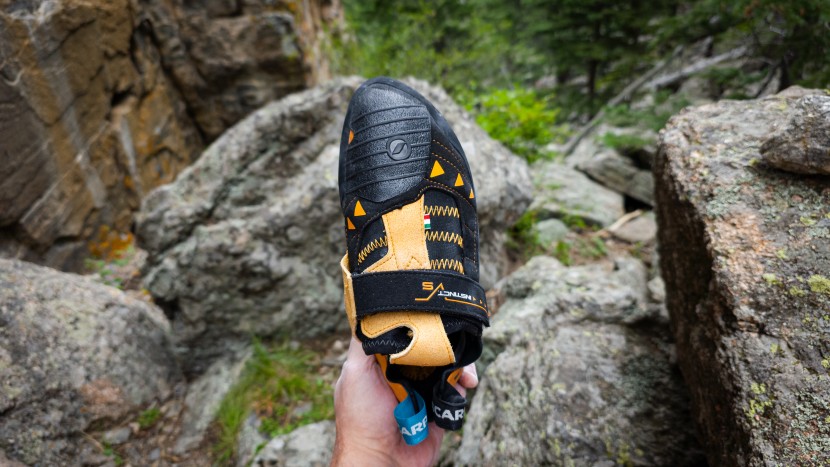 climbing shoes - the thick toe patch on the instinct vs makes it particularly...