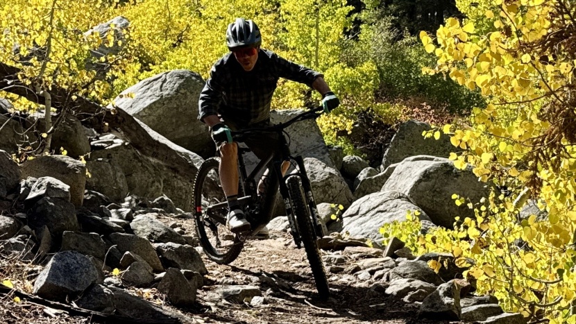 santa cruz hightower 90 - the bike is long; occasionally, that's an undesirable feeling, but...