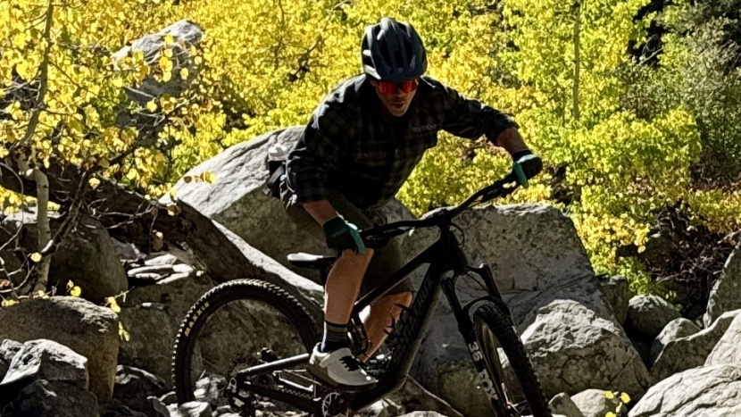 tight switchbacks aren't the bike's forte, but you get used to its...