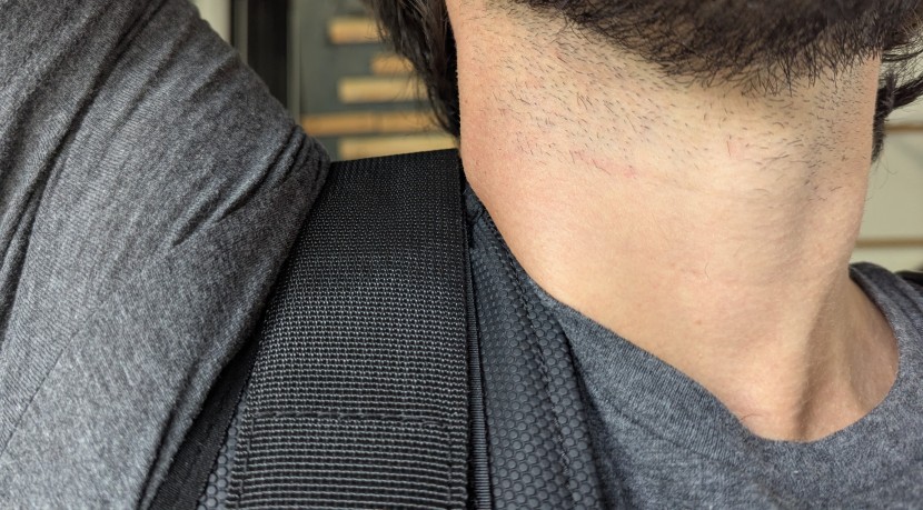 when doing pull-ups, the straps could dig into the neck uncomfortably.