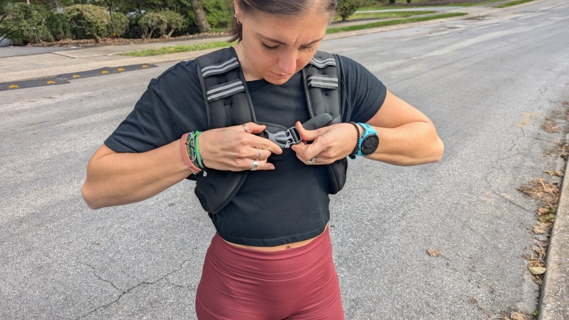 even cinched to its tightest, the chest strap didn't help secure the...