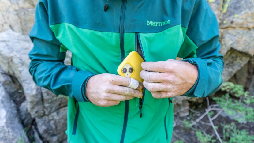 softshell jacket - for some, just a few pockets are all that's needed to keep weight...
