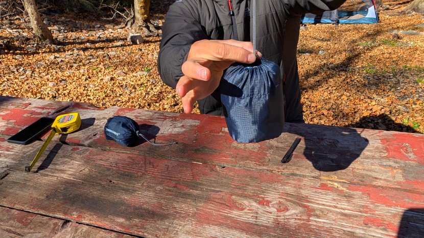 blowing it up and packing it down. it's all straightforward and easy.