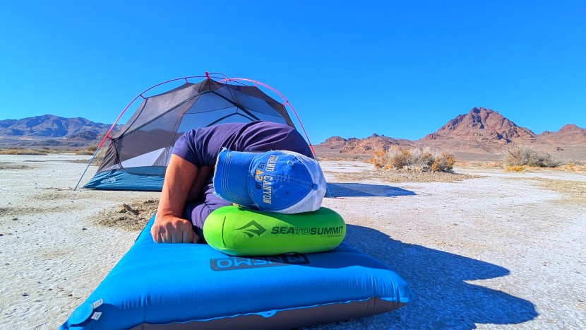 camping pillow - we tested each pillow for side sleeping, back sleeping and stomach...
