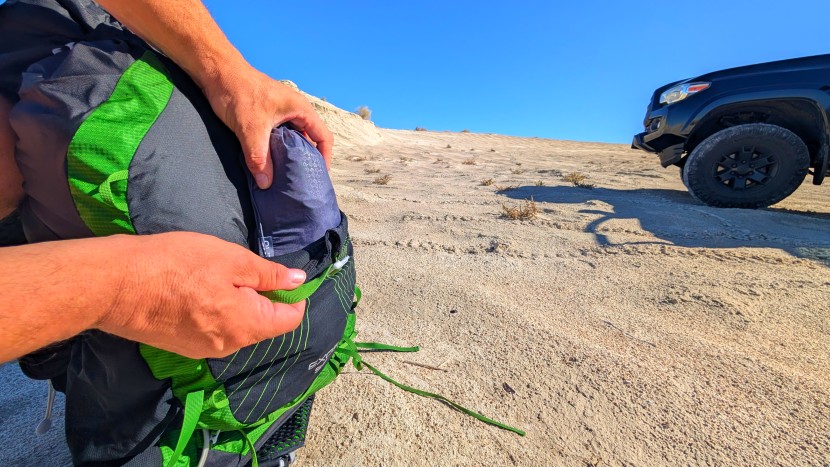 the nemo's packed size is a little larger than some backpackers may...