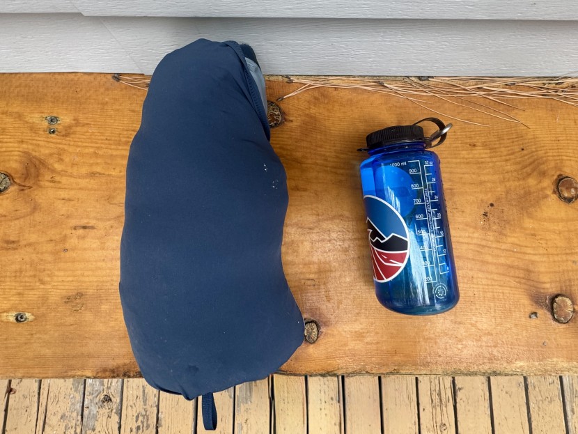 rab neutrino pro for women - when the jacket is stuffed into the internal pocket, the package is...