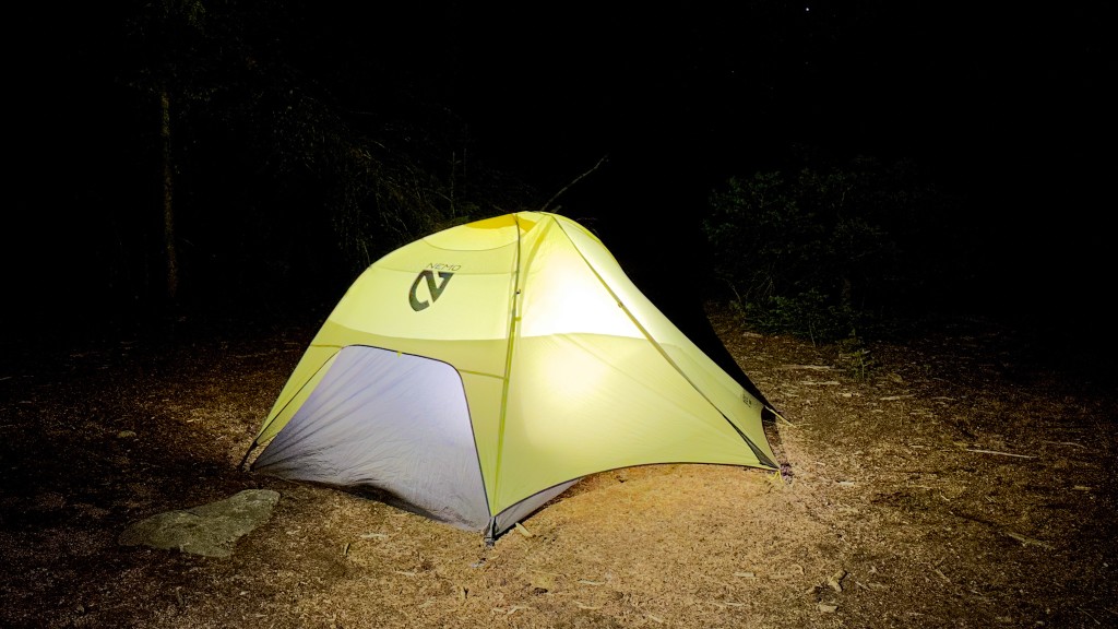 nemo hornet osmo 2p - rolling into camp after dark, the hornet osmo 2p was easy to pitch...