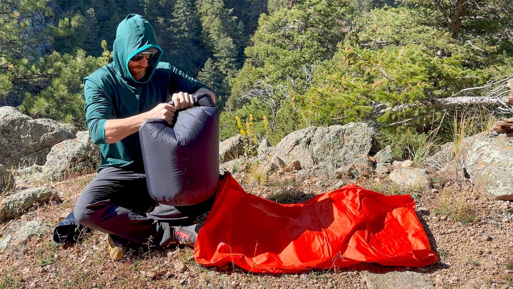 therm-a-rest neoloft - the neoloft's included pump sack is extra large, making pad...