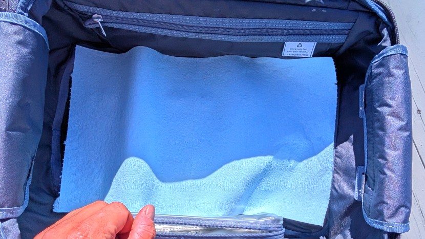 putting our travelpro to the test. we didn't like doing it to such a...