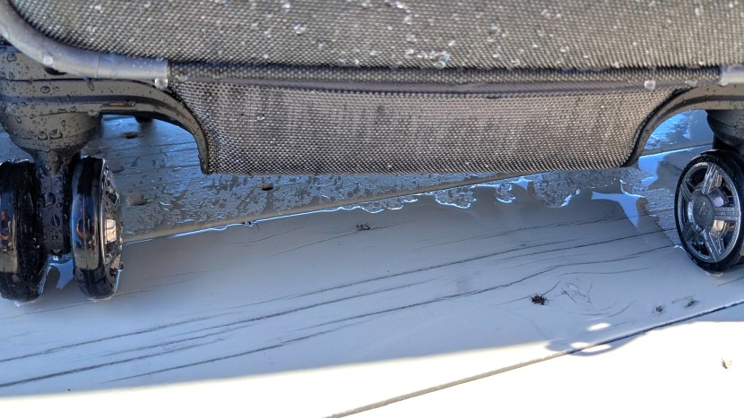 putting our travelpro to the test. we didn't like doing it to such a...