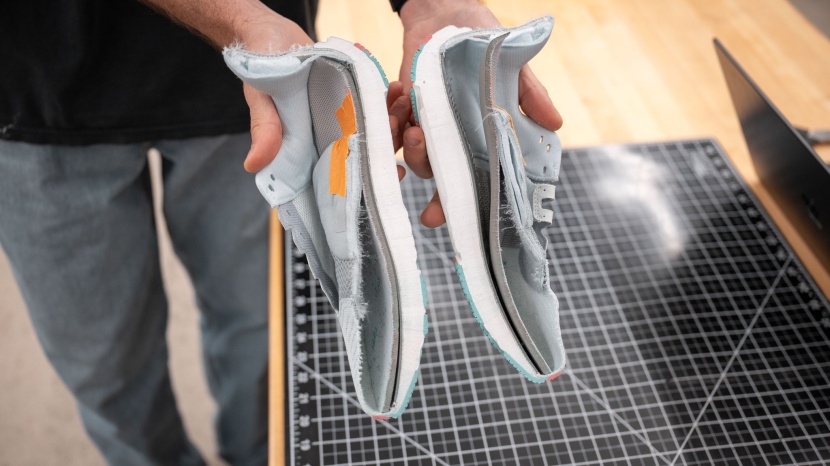 we test every shoe in the field and the lab, even cutting them in...