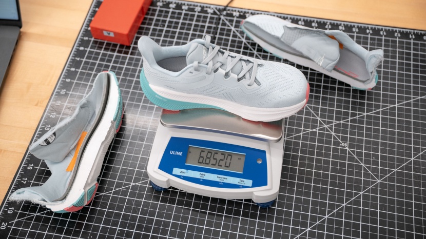 we test every shoe in the field and the lab, even cutting them in...