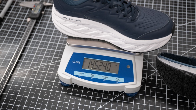 hoka bondi sr - at 14.52 ounces per shoe (us 10.5) they are on the heavier side.