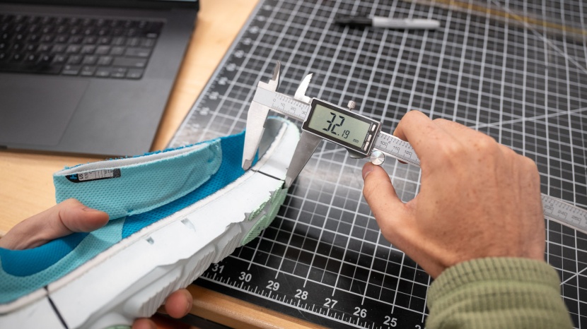 we test all walking shoes in the field, and also in the lab, before...