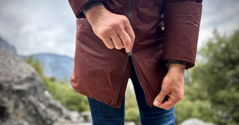 longer hemlines can restrict mobility, but two-way zippers or side...