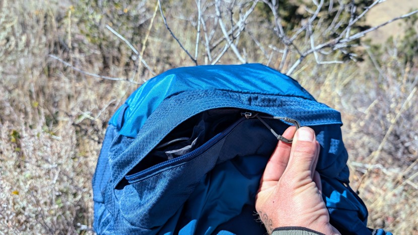 backpacks backpacking - the osprey atmos ag lt 65 has a massive top lid pocket you can...