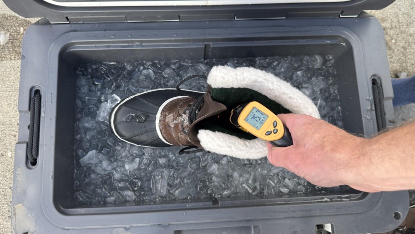 sorel caribou - the 9mm thick felt interior bootie helped insulate the interior...