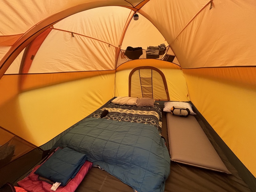 camping tent - the wawona 6, like most 6-person tents, has room for both a larger...