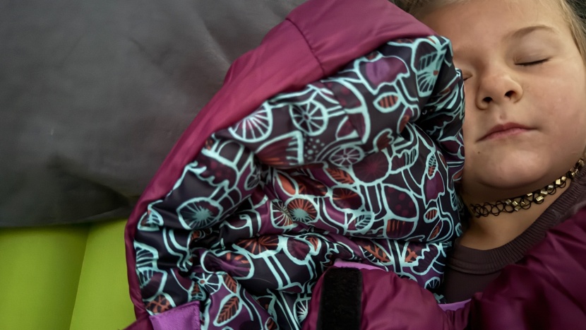 the kindercone (purple) next to the teton junior (dark blue). both...