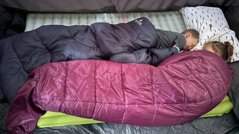 sleeping bag - when camping with kids, we like to error toward well-insulated...