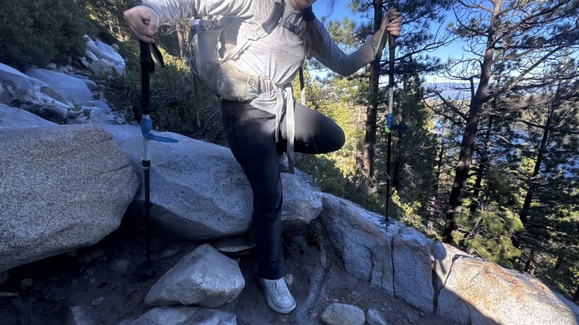 rei co-op activator for women - these pants are super stretchy, allowing us to move freely.