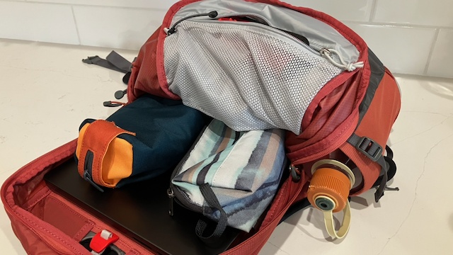 daypack womens - a 13" laptop and accessories easily fit in the main compartment...